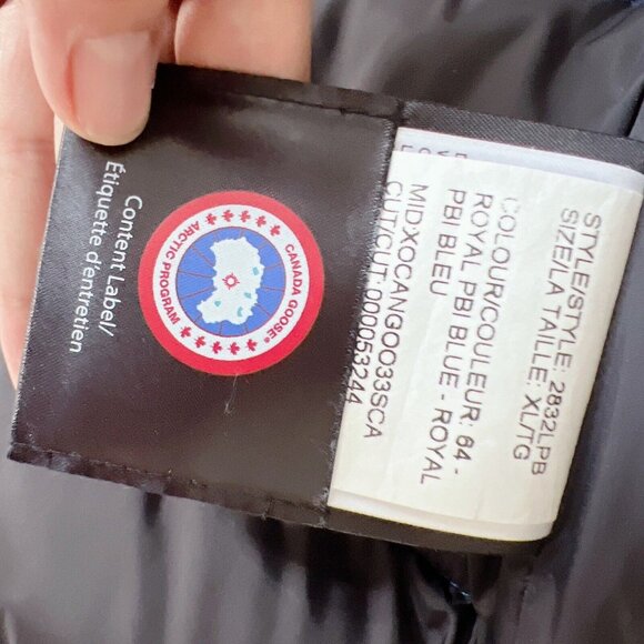 CANADA GOOSE Freestyle Crew Down Vest PBI ROYAL BLUE Womens Size XL - AU… - Picture 13 of 14